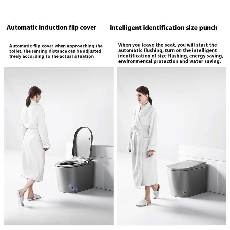 Top Quality Grey Color Black Colour Smart Toilet Bowl Bidet Smart Fragrance Toilet With Warm Water