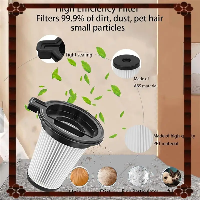 Вакуумные фильтры для беспроводного пылесоса Wyze, комплект аксессуаров, 4 фильтра и 1 чистящая щетка