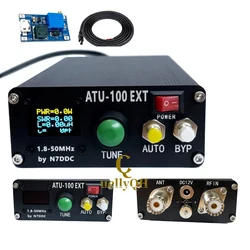ATU-100 1.8-50MHz ATU100 Automatic Antenna Tuner 0.96 Inch OLED Assembled Machine with Shell