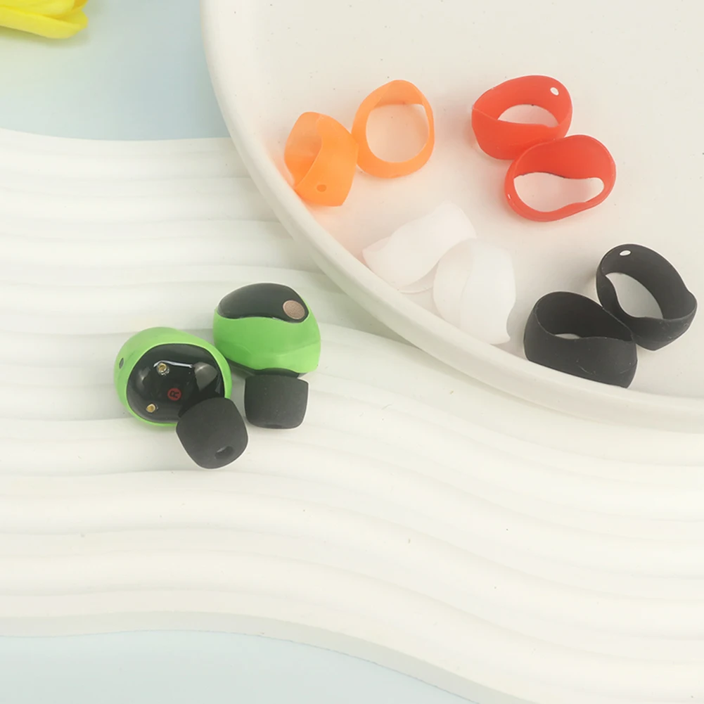 5 Pairs Silicone Earphone Ear-Tips Anti-Slip Ear Caps 5 Color Protective Ear Cover Replacement for Sony WF-1000XM5 Headphones