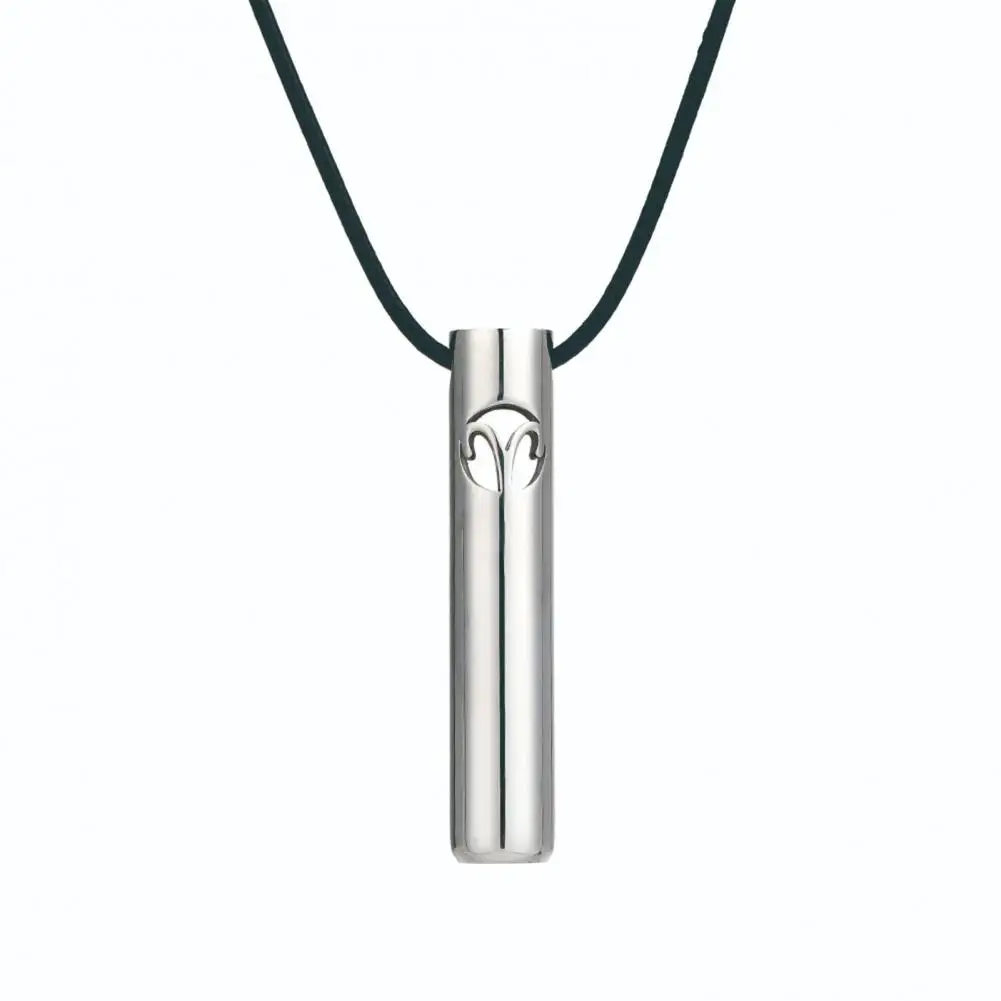 

Stress Reducer Necklace Stainless Steel Whistle Necklace for Anxiety Reduction Stress Relief Adjustable Length for Peace