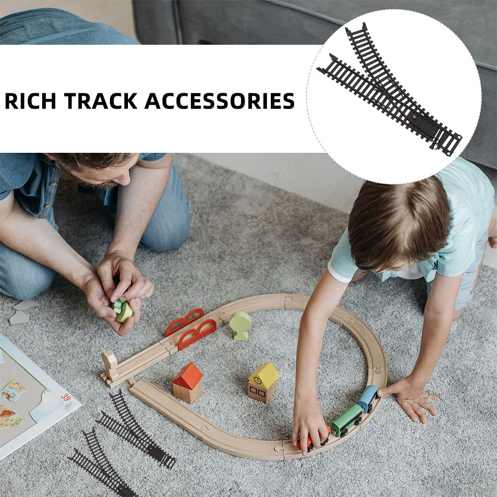 1 conjunto de trilhos de trem de alta velocidade realista conjunto de trilhos retos função de bola de rolamento edifício ferroviário para crianças toda liga ascendente