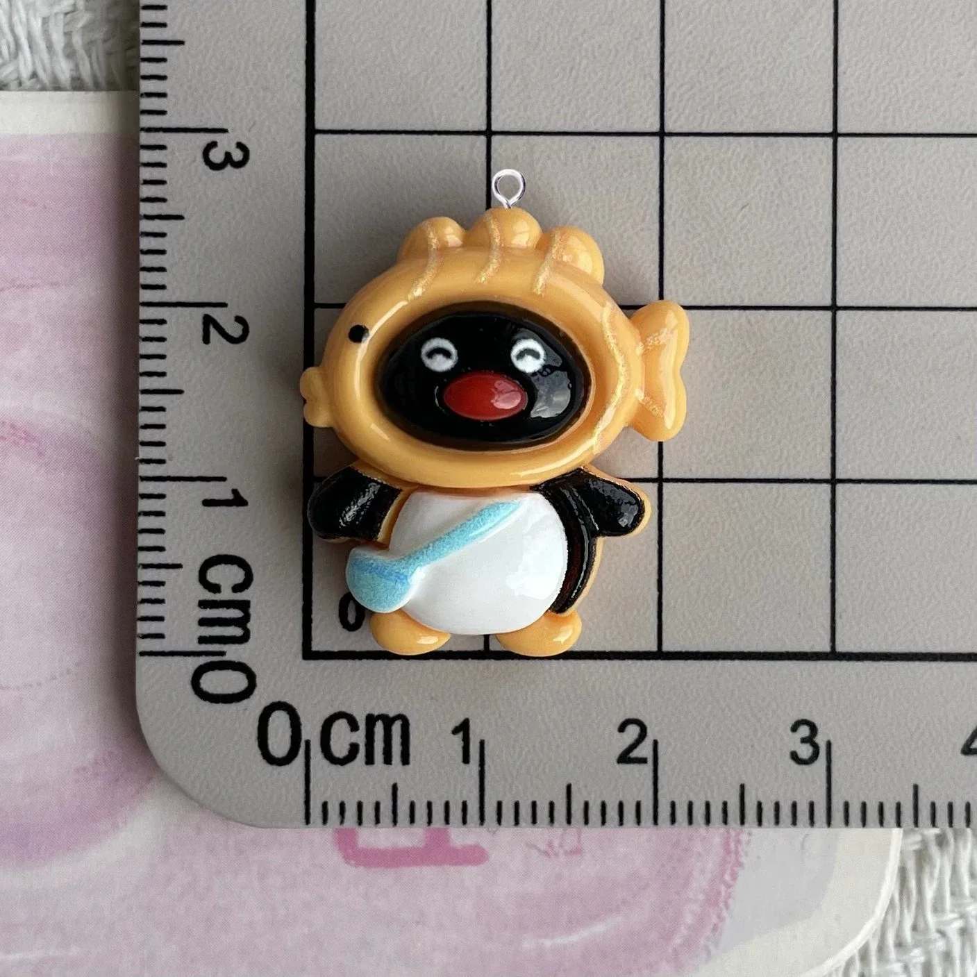 10Pcs Kawaii Black Penguin Pendant for Jewelry Making Findings Cute Resin Animals Charms Flatback For Earrings view 2