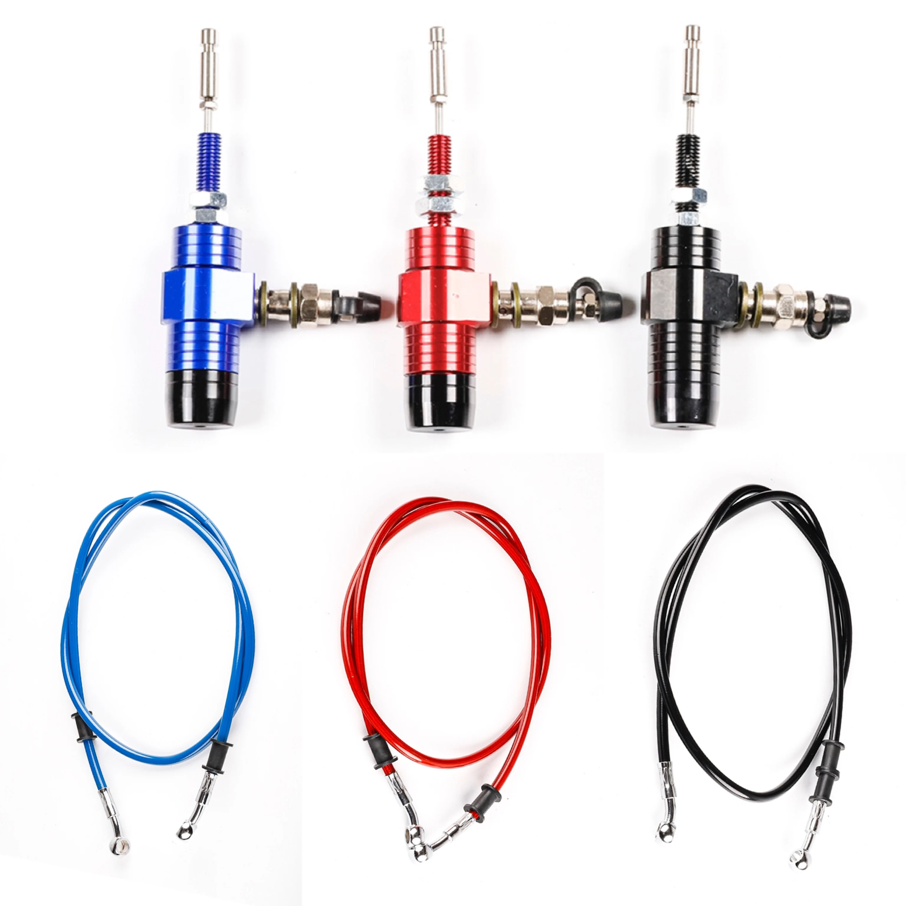 Motorcycle CNC Aluminum 14mm Piston Hydraulic Clutch Master Cylinder Rod Brake Pump M10x1.25mm For Motocross Dir Bike Motos