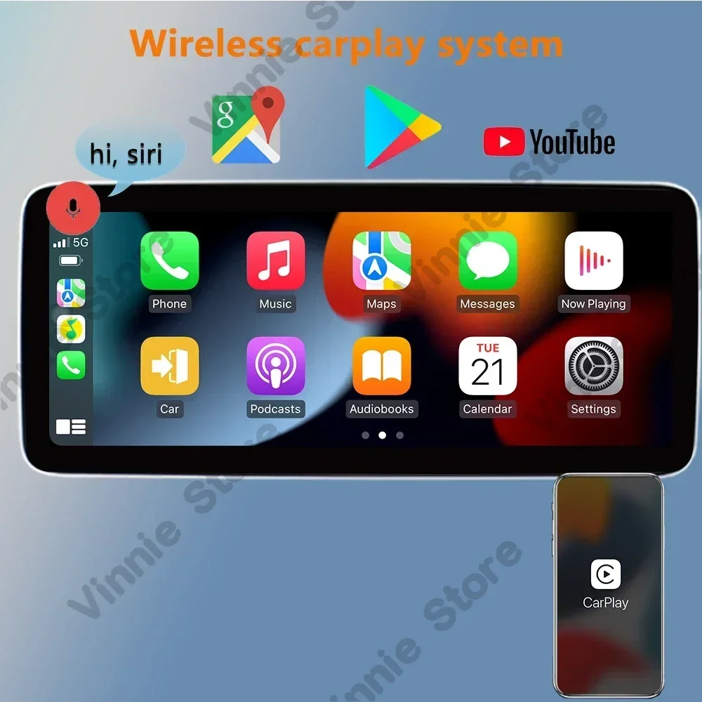 Factory price Android 14 suitable for GLK X204 car radio, navigation screen, multimedia video player car Bluetooth