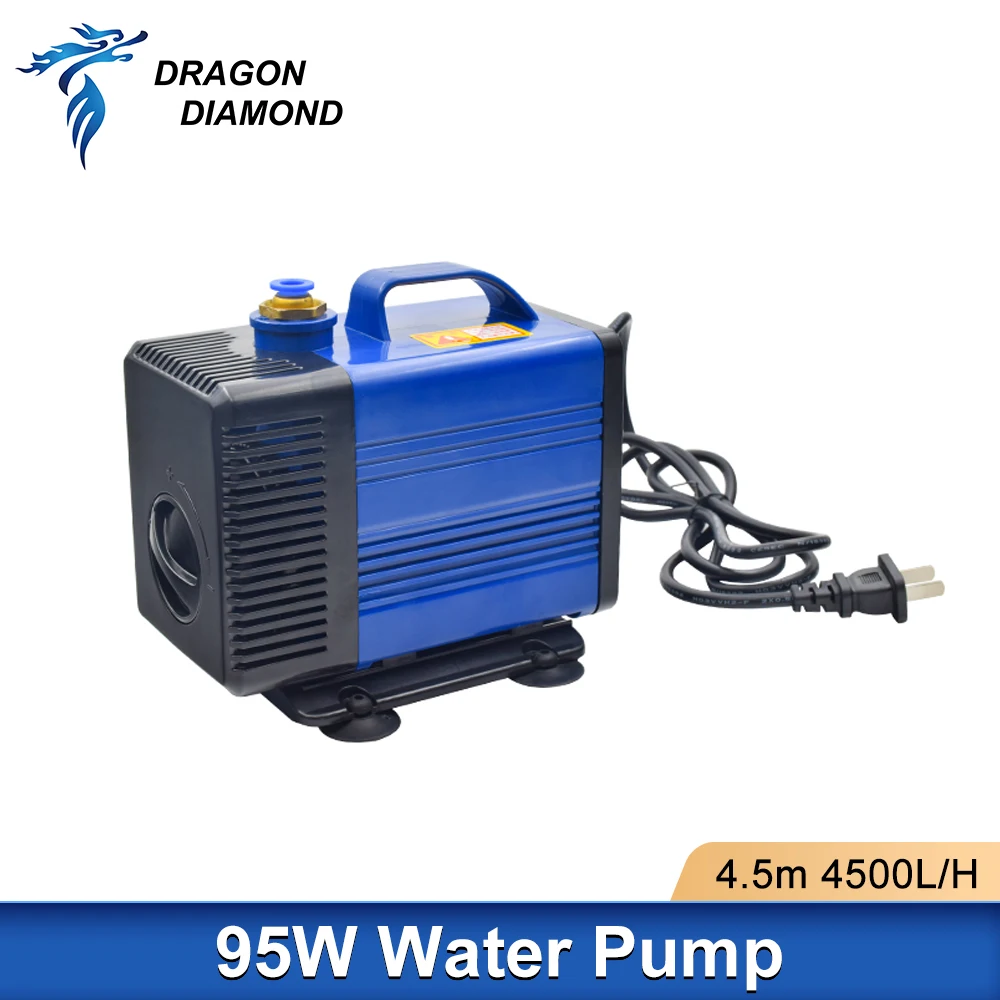 1PC Water Pump 95W Submersible 4.5M 4500L/H IPX8 220V For CO2 Laser Engraving Cutting Machine