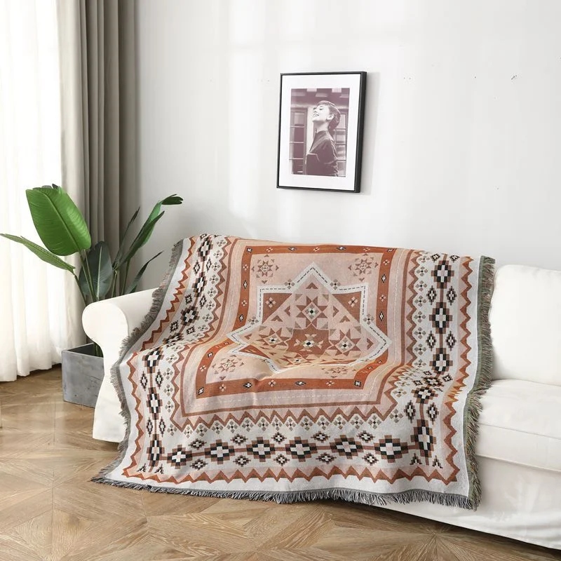 

Double-Sided Boho Throw Blanket with Fringe Woven Blanket for Bed Chair Cover Mat Rug Tassel Sofa Cover Carpet Home Decoration