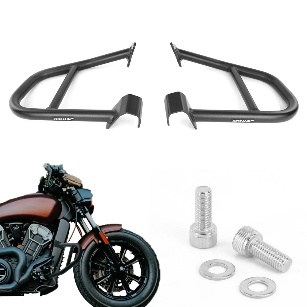 Motorcycle Highway Crash Bars For Indian Scout Rogue Sixty Bobber Twenty Sixty ABS Engine Guard Frame Bumper Fairings Protector