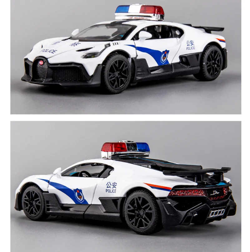 New 1:32 Police Toy Car Model Alloy Diecasts Toy Vehicles Car Metal  Simulation Pull Back Collection Kids Gift B089