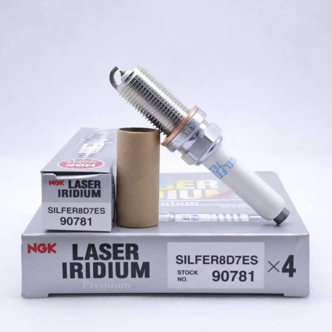 4pcs Original NGK Iridium Spark Plug SILFER8D7ES 90781 Suitable For Some Models Of Audi SEAT SKODA VW OEM 06Q905601E