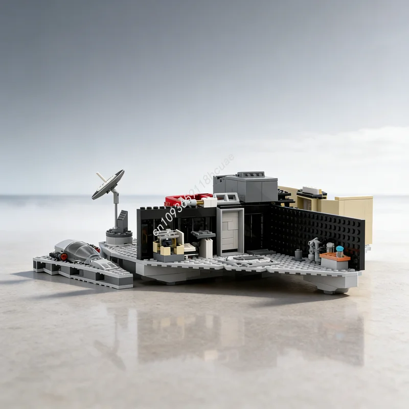 

522 детали MOC Звездный боевой корабль, конструктор, модель, архитектурный набор, DIY, креативный подарок на Рождество, развивающая игрушка