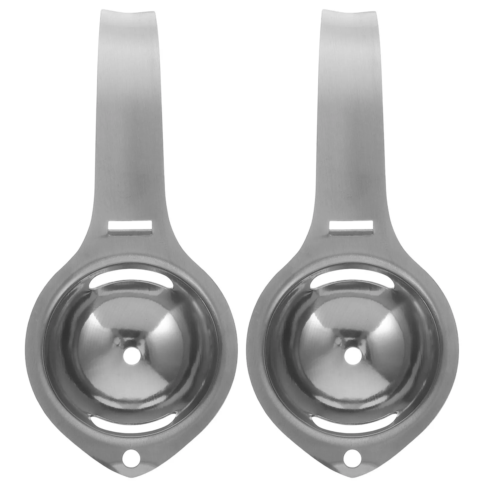 

2Pcs Stainless Steel Egg Separator Kitchen Utensil Egg Yolk White Separator for Baking Cooking Easy Store Clean
