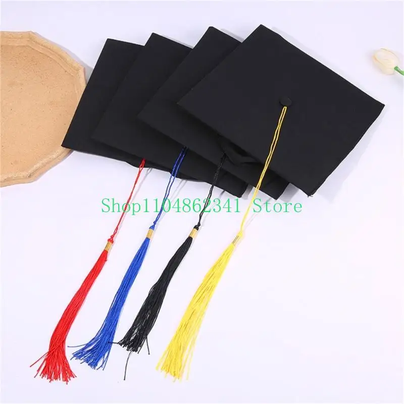 652F Elegant Academic Hat Adjustable and Nonslip Design Headwear Perfect For Graduation Ceremony Photoshoots And Celebration