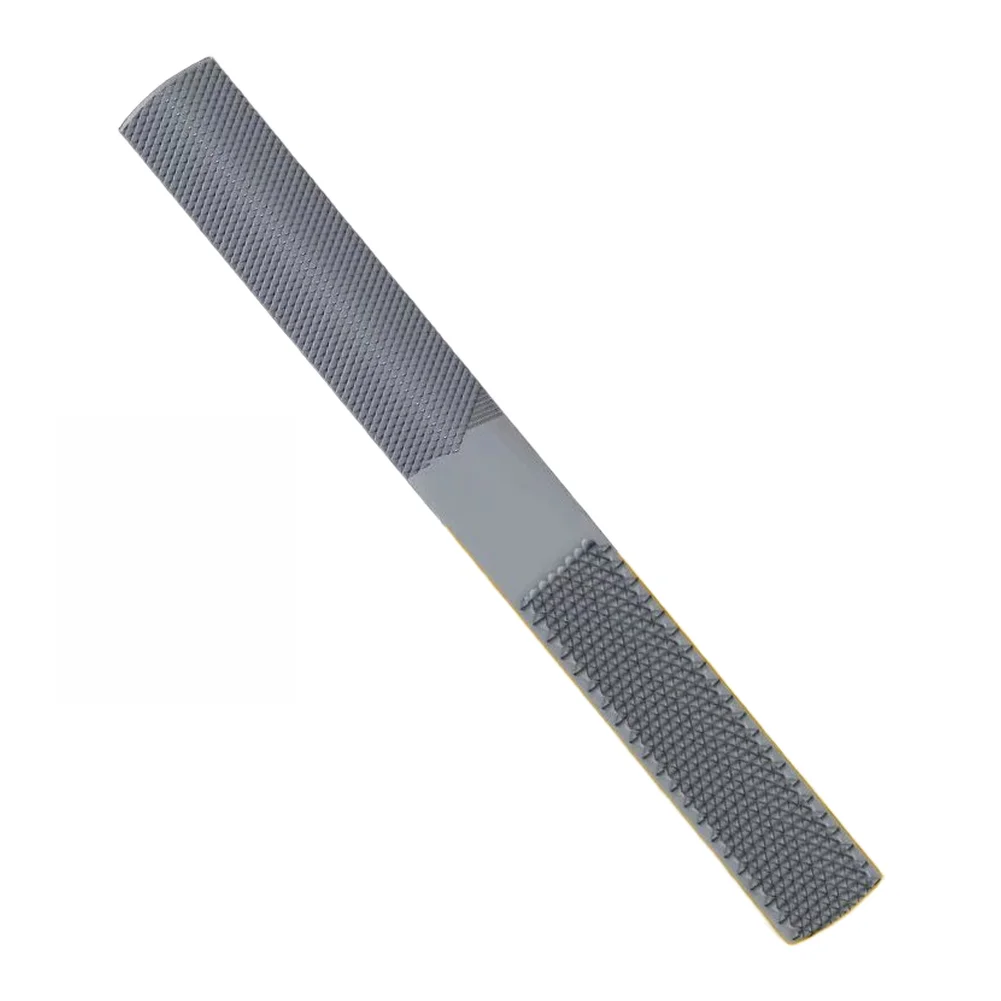 1Pc 4 In 1 Wood Carving File Set With Flat And Half Round Rasp For Metal And Woodworking 200mm Double-Square Burr Removal Tool