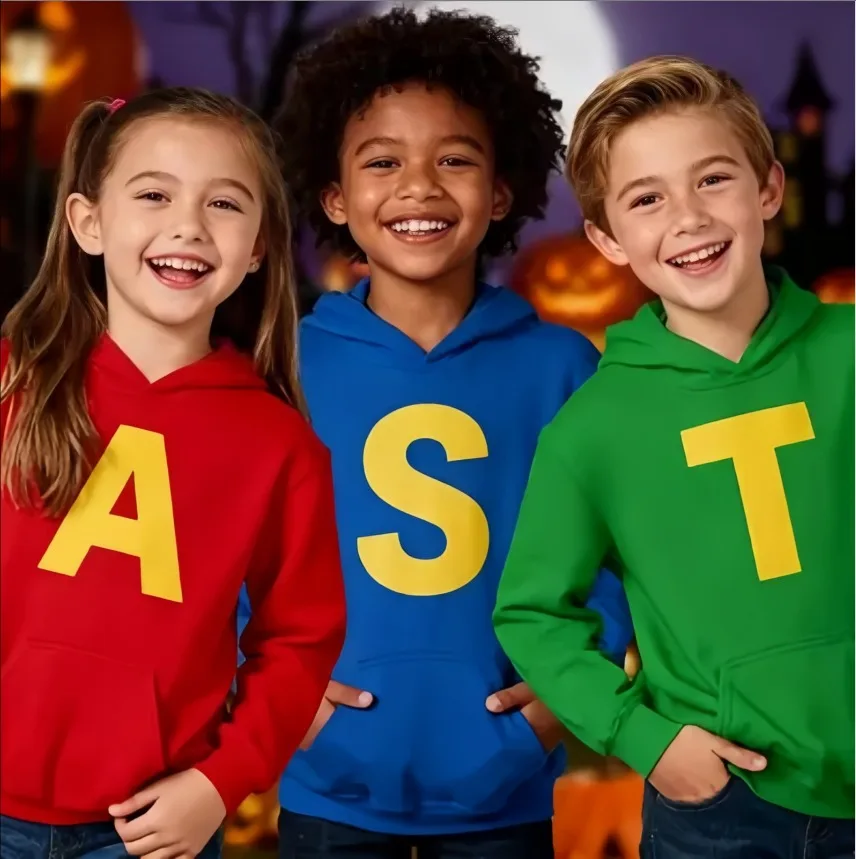 Felpa con cappuccio da uomo e ragazzo Alvin e i Chipmunk 2, stampa 3D, manica lunga, pullover casual, streetwear, cartone animato, per bambini e donne