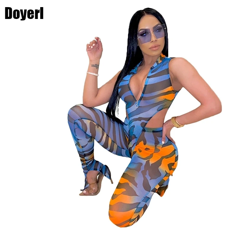 

Sexy Summer Women Set Clothes Mesh Two Piece Set Top and Pants Suit Bodycon Party Club 2 Piece Outfits for Women Matching Set