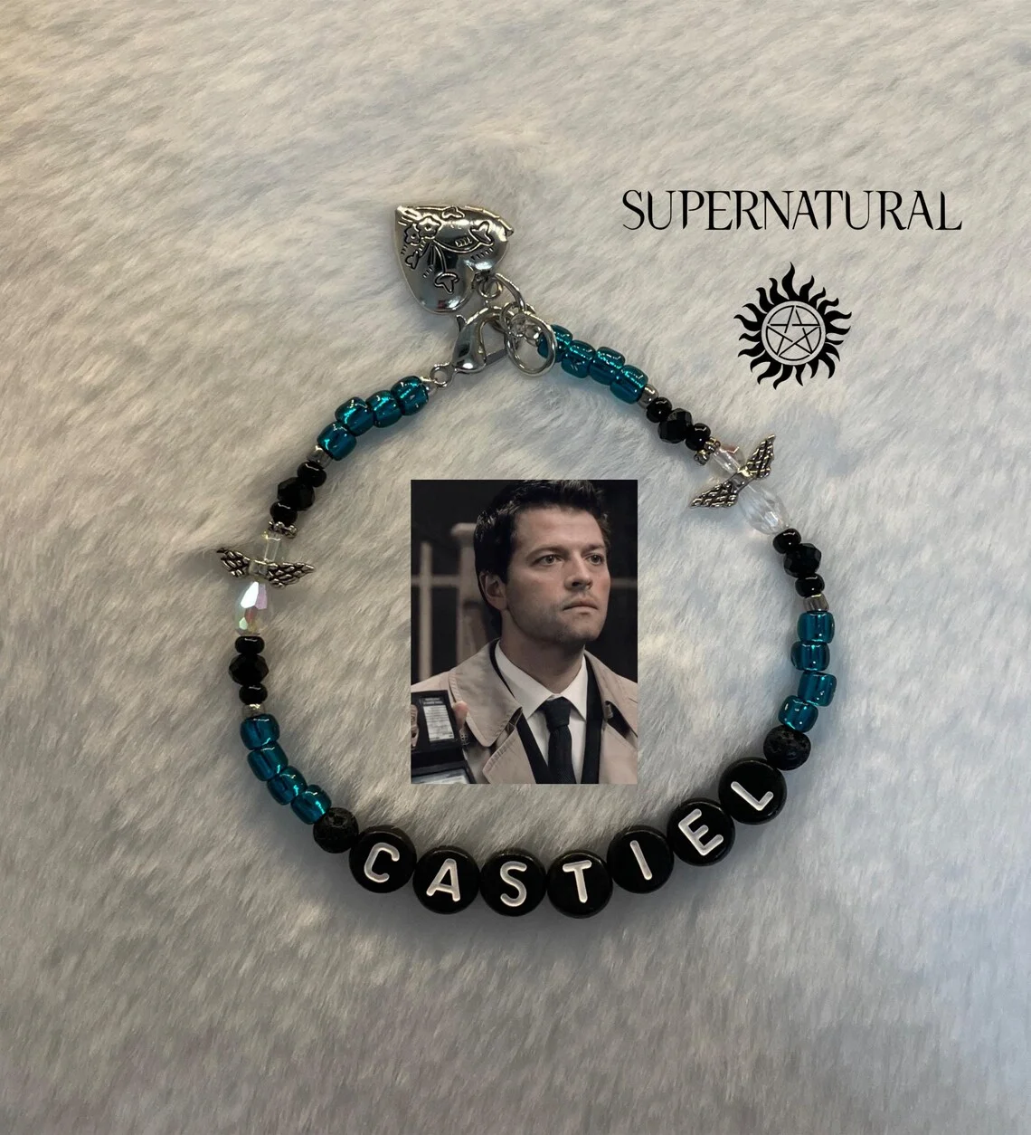 Y2K Jewelry Supernatural Castiel Handmade beaded bracelet