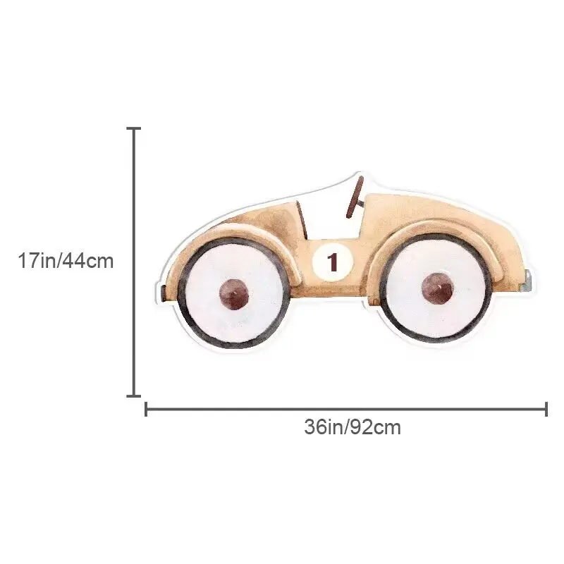 36inch Vintage Race Car Foam Board ONE FAST Car Traffic Light KT Board Party Backdrop  for Baby Shower Race Theme Party Cut Out