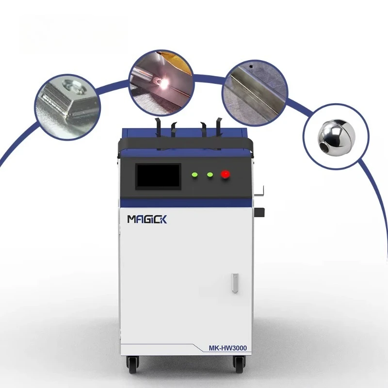 Máquina de solda a laser portátil 1500W 3000W Soldador a laser 4 em 1 Máquina de solda a laser