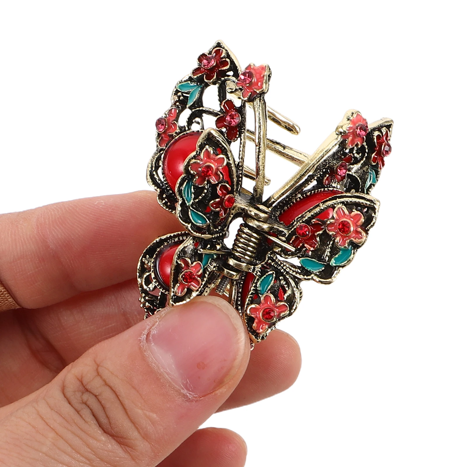 

Chinese Ancient Style Hairpin Butterfly Accessories Japanese-style Bride Claw Clip Alloy Asian Flower Clips Miss