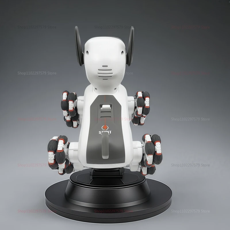 Eight-Wheel RC Mechanical Dog with Light 2.4G 4WD Remote Control 360° Rotation One-Key Demo Music Toy for Kids and Pets Lovers