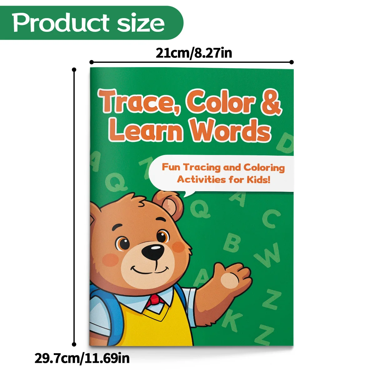 Kids English Sentence Activity Book, Fun Simple Sentence Practice, Develop Children's Reading & Writing Skills