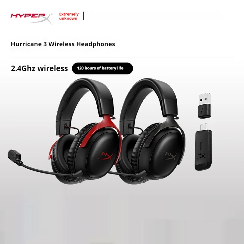 Hyperx Cloud 3 Iil Gaming Headset Wired Wireless/2.4g Esports Fps Gaming Usb For Pc Ps4/Ps5 Noise Reduction Microphone Earphones