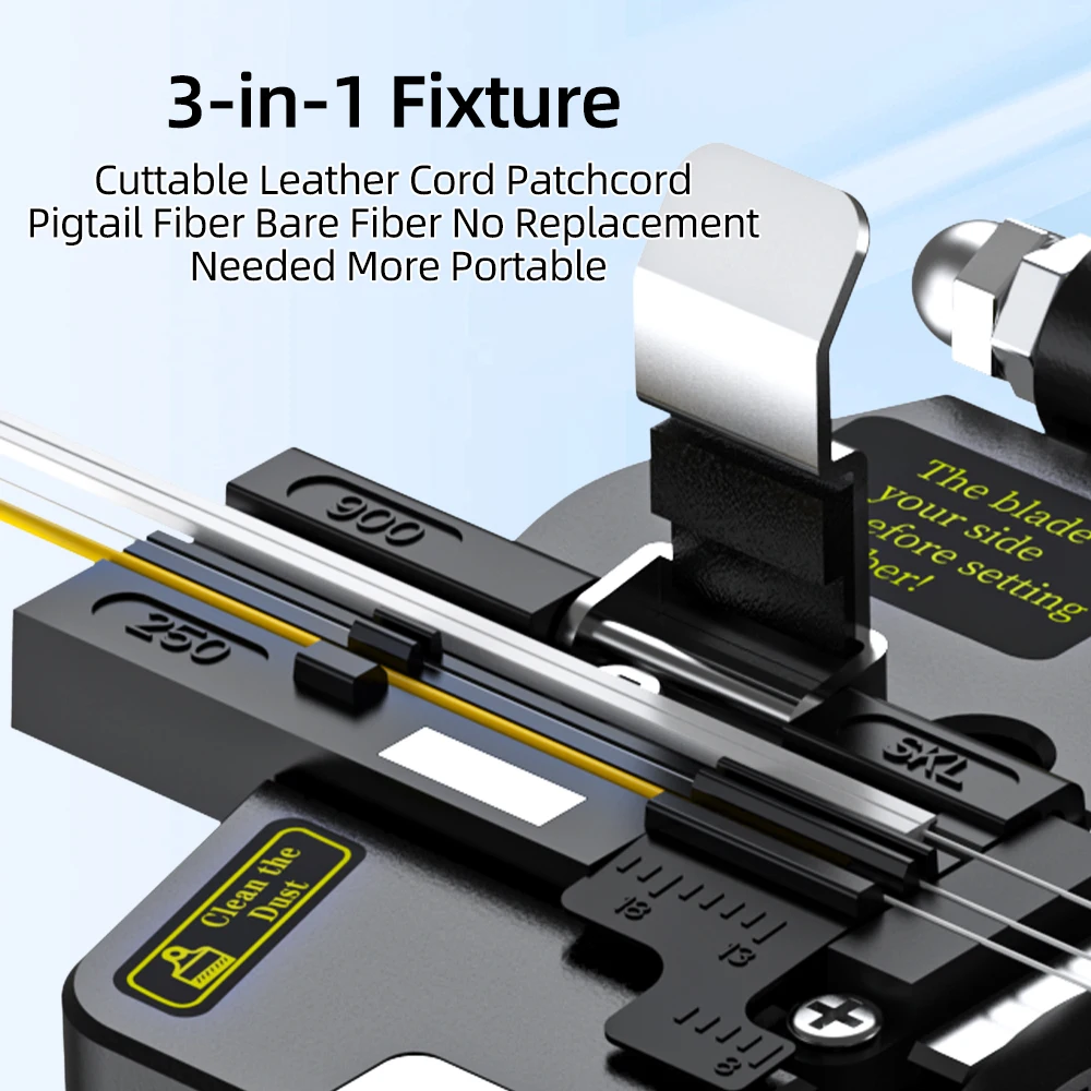 ZoeRax 고정밀 섬유 절단기, FTTT 광섬유 케이블 도구용, 16 개의 표면 날이 있는 S-6C 광섬유 절단 칼
