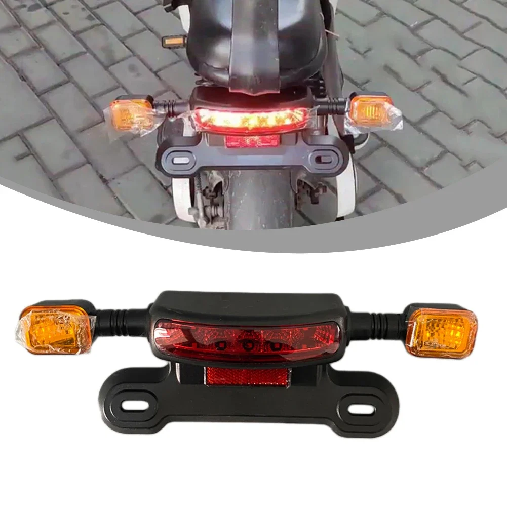 3 In 1 LED Taillight Electric Bicycle Turn Signal Rear Lamp 48V 60V 12V E-bike Rear Tail Light Indicator Cycling Modified Parts