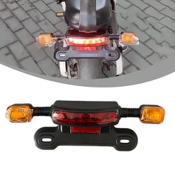 3 In 1 LED Taillight Electric Bicycle Turn Signal Rear Lamp 48V 60V 12V E-bike Rear Tail Light Indicator Cycling Modified Parts