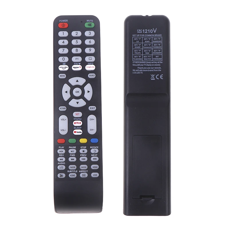 1Pcs New RM-L1210 Pro Universal TV Remote Control For SHARP Hisense Skyworth Haier Panasonic LCD LED Smart TV