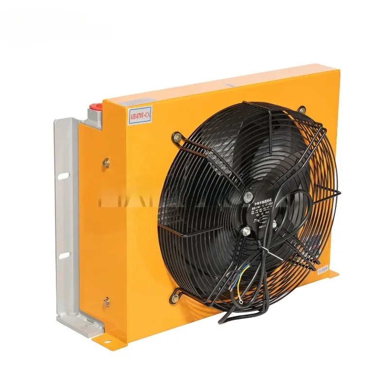 

manufacturer Credit Seller Ah Plate Fin Heat Exchanger Hydraulic Air Cooled Oil Radiator Oil Cooler with Fan