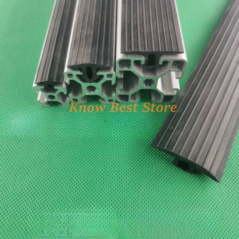 European Standard Aluminum Profile Parts Flat Seal Dustproof Bumper Strip  Anti-Slip Bar