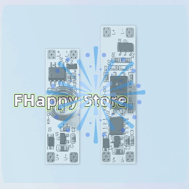 Mini Built-in Type ON/OFF Controller 6A 1Channel DC 24V Aluminum Plate Lamp 10-100% Dimmer LED Light Bar Touch Sensor Switch