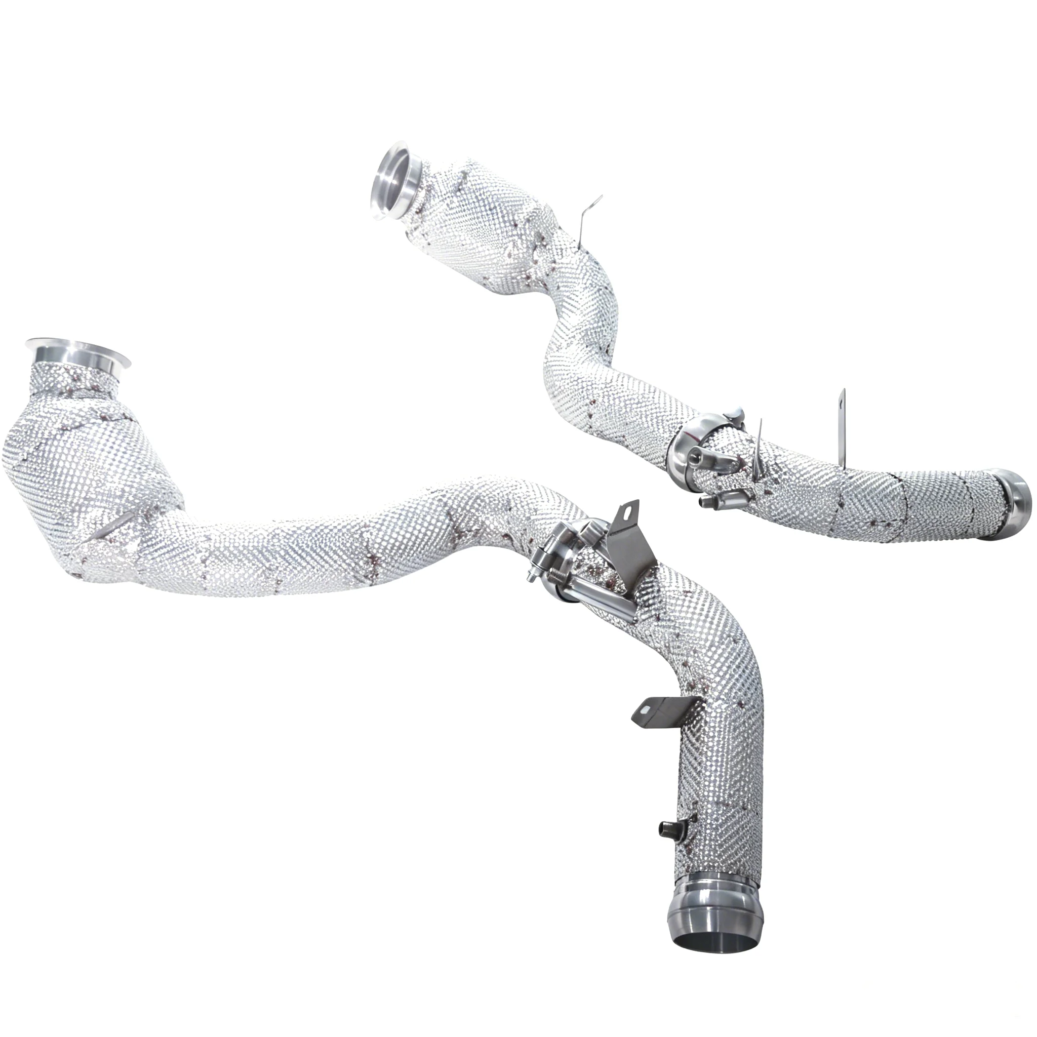 For Exhaust  2018-2024 Mercedes-Benz AMG GT63 C192 4.0T 200 Cell High-flow Header Exhaust System with 304SUS
