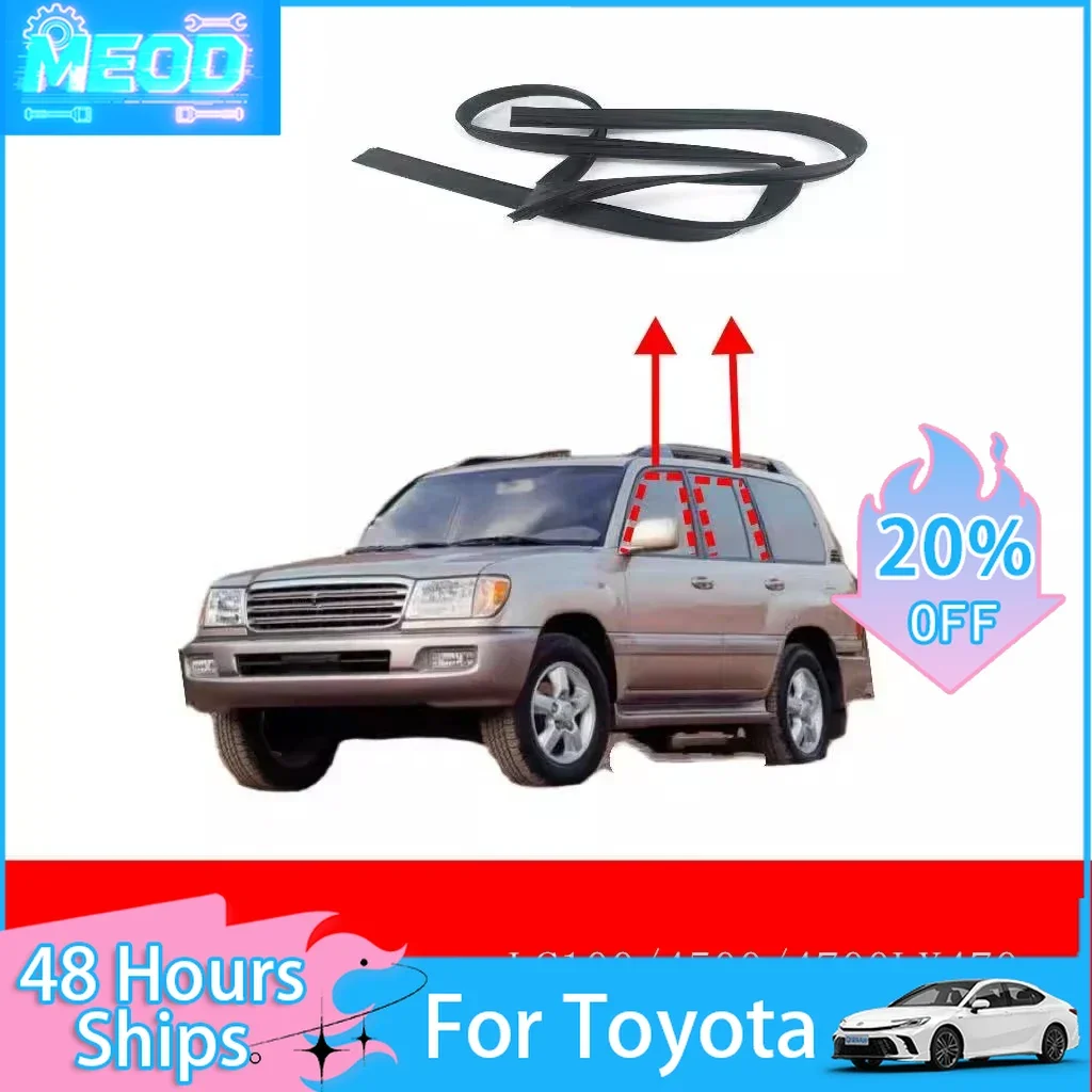 Car Accessories Window Glass Track Rubber Strip for Land Cruiser LC100/4500/4700LX470 Door Glass Lifting Groove Rubber Strip