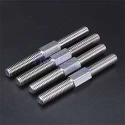 304 Stainless Steel Dual Head Threaded Bar Left Thread Right Thread Double End Thread Rod Stud Bolts Rod Tooth Stick Double Head