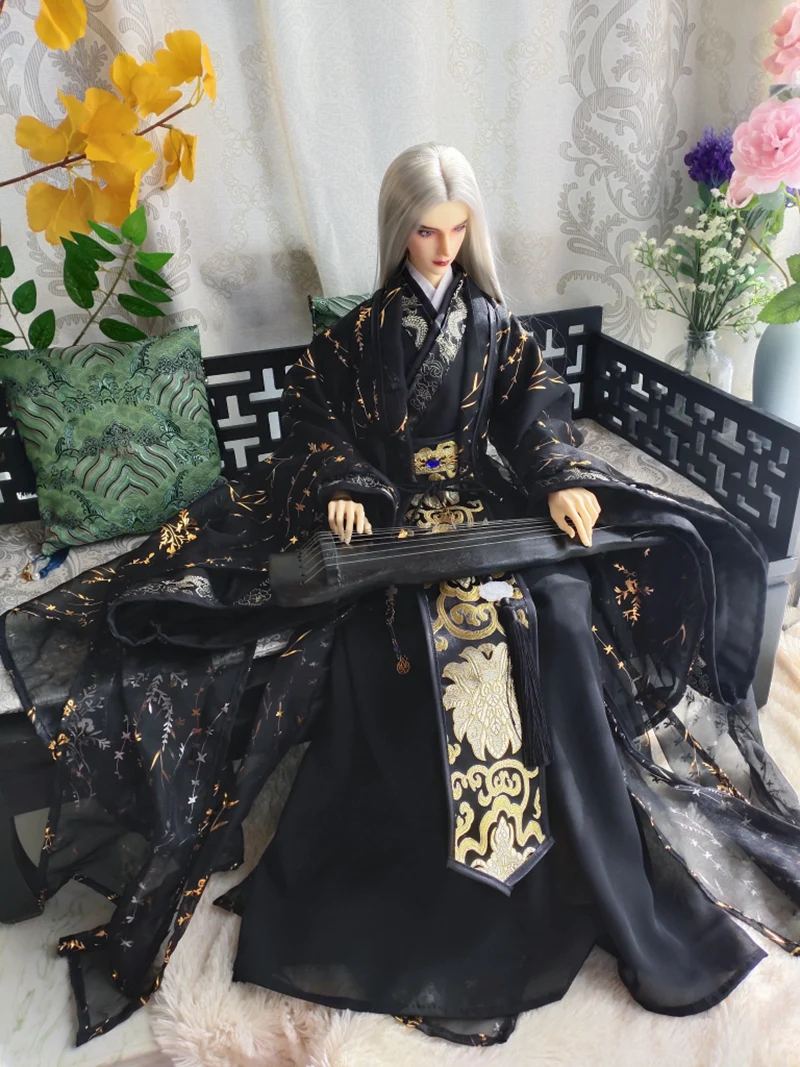 1/4 1/3 Ancient Costume BJD Clothes Hanfu Robe Samurai Outfit For BJD/SD MSD SD13 POPO68 SSDF ID75 Uncle Doll Accessories C2248