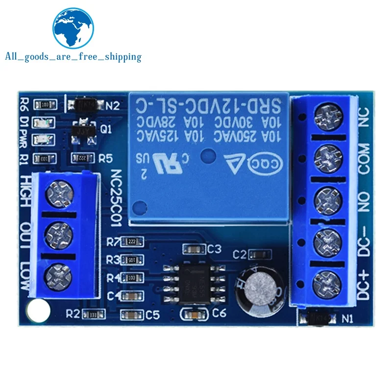 2 in 1 Pump Pour Water Automatic Controller DC 12V Liquid Level Sensor Switch Relay Module for Motor Fish tank Waterhouse Irriga