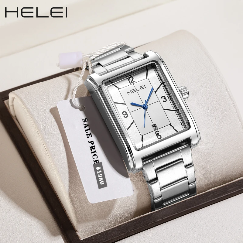 HELEI 다기능 쿼츠 무브먼트 2024 남성용 방수 시계, 스포츠 스타일, 재즈 시리즈, 신제품