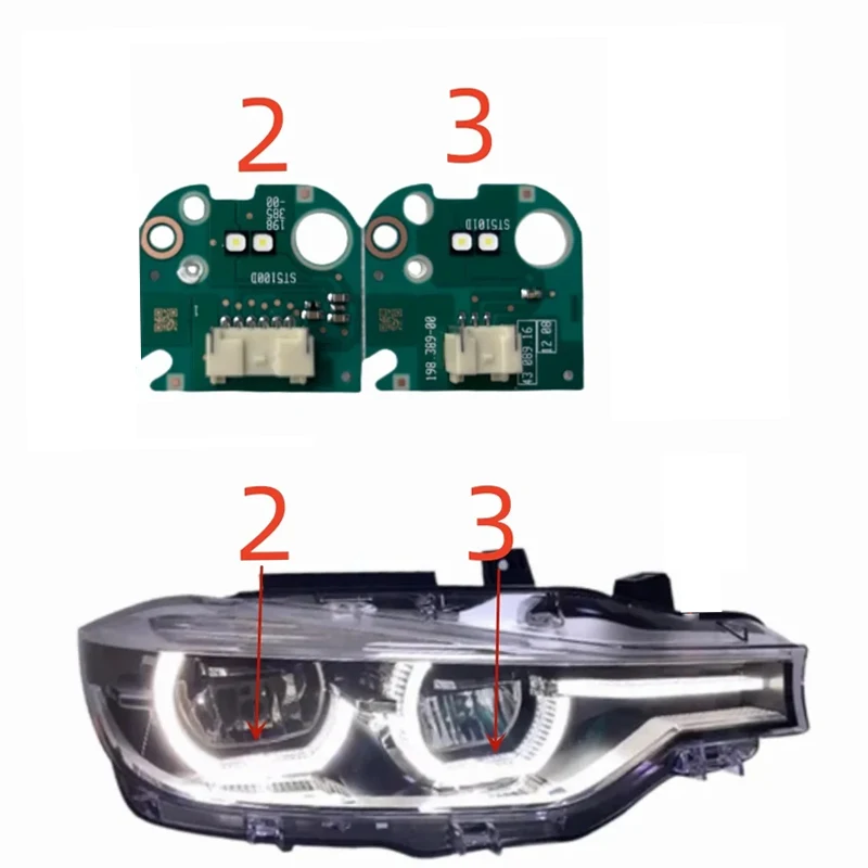Car Headlight DRL Chip Ballast Chip For BMW 2016-2019 F30 F31 F35 330i 340i LED Headlight Daytime Running light DRL Module White