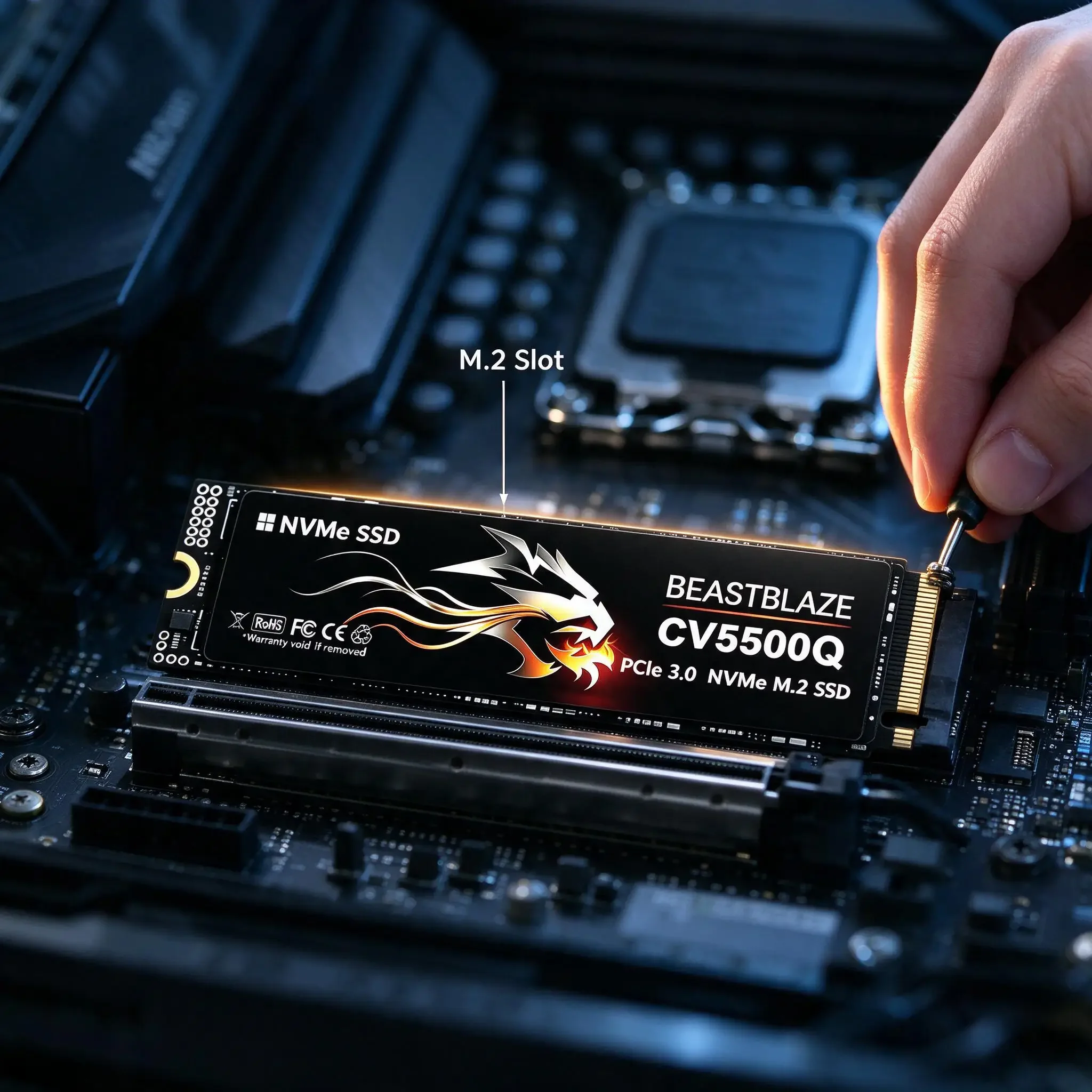 Built-in M.2 NVMe Solid State Drive, 1TB/2TB/500GB/4TB, Fast Speed Storage, Laptop, PC, Desktop, Computer. Apex Pro.