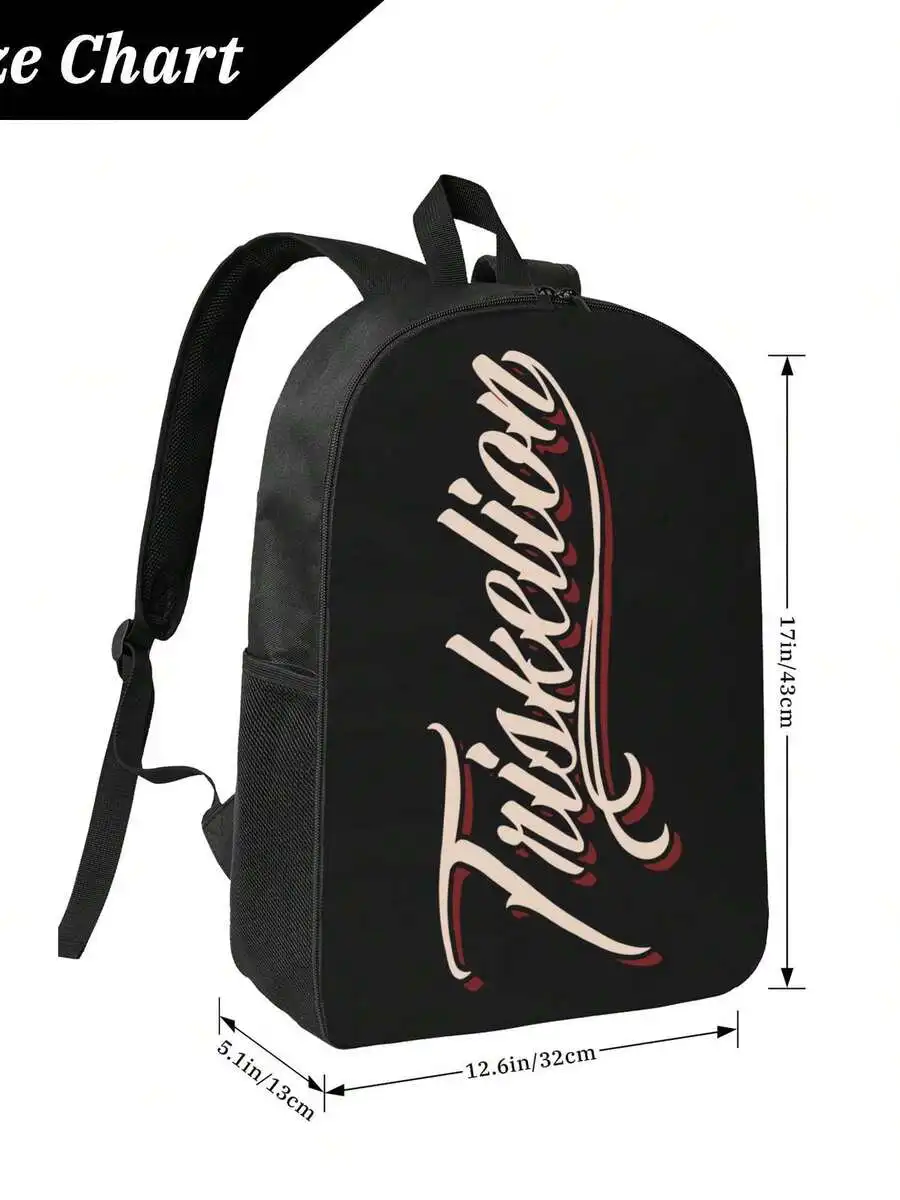 

Handwritten Script Backpack For Adults Laptop Bag 17 Inch Large Capacity Daily Commute