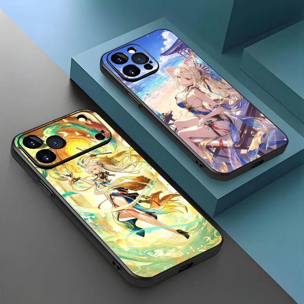 Чехол Suisui Wuthering Waves для iPhone 17 Air 16 15 14 13 12 11 Plus Mini Pro Max, черный, противоударный