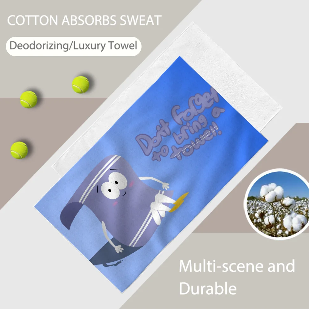 T-Towelie S-South-Park Luxury Bathroom Hand Towels One Side Cotton One Side Microfiber Personalized Gift Dropshipping