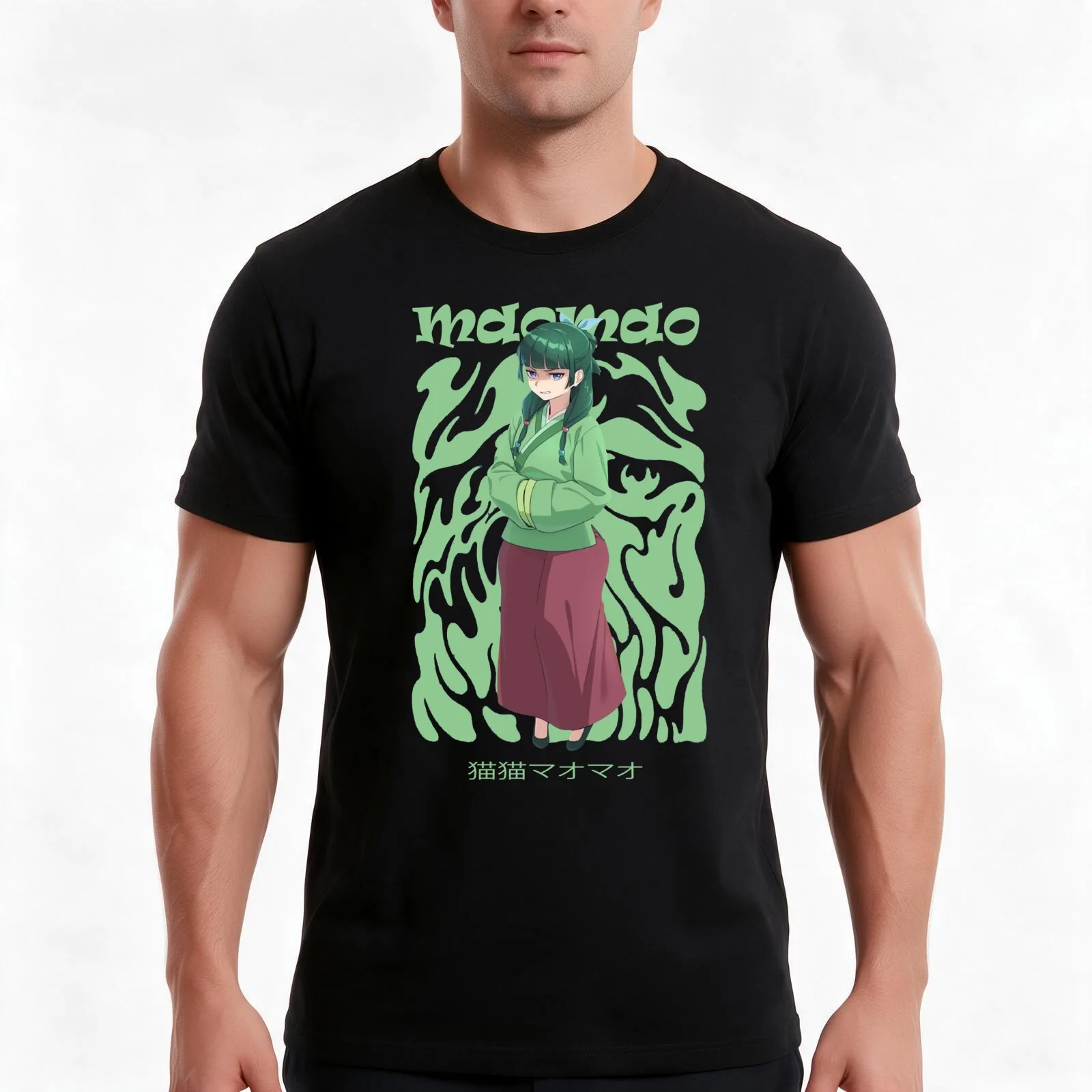 Maomao - The Apothecary Diaries T-Shirt, Summer Casual Cotton Tee, Oversized Streetwear Tops, Vintage Graphic Print, 100% Cotton