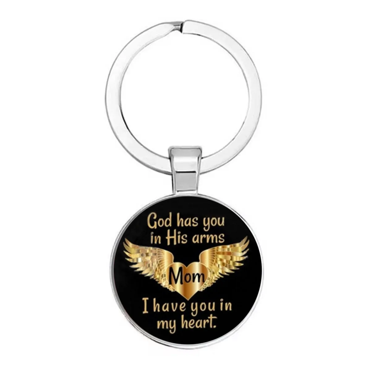 

Angel Wings Time Gem Fashion Pendant Necklace Keychain Christmas Gift