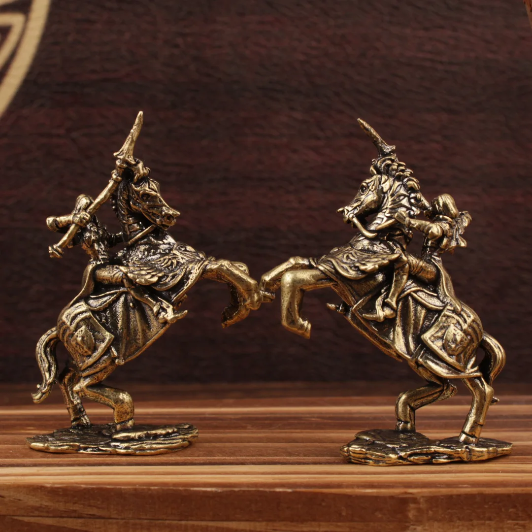 Brass European female knight ornament cross-border special for small ornament European female knight ornament handicrafts