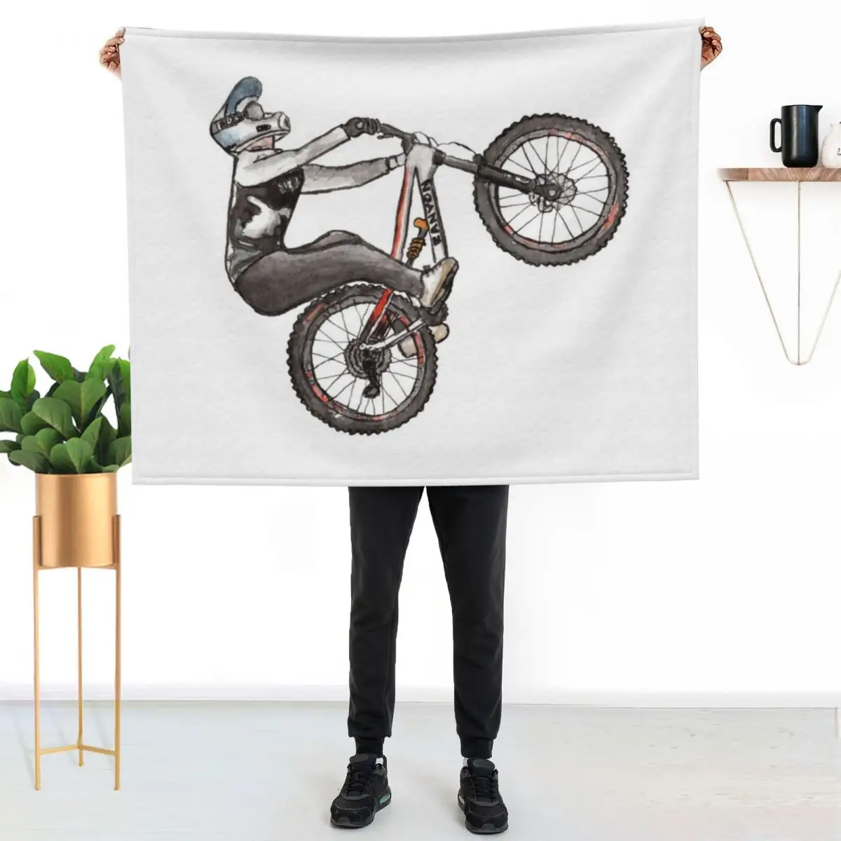 Fabio Wibmer Backflip Throw Blanket Hairys Blankets For Sofas Designers Furrys sofa bed Soft Big Blankets