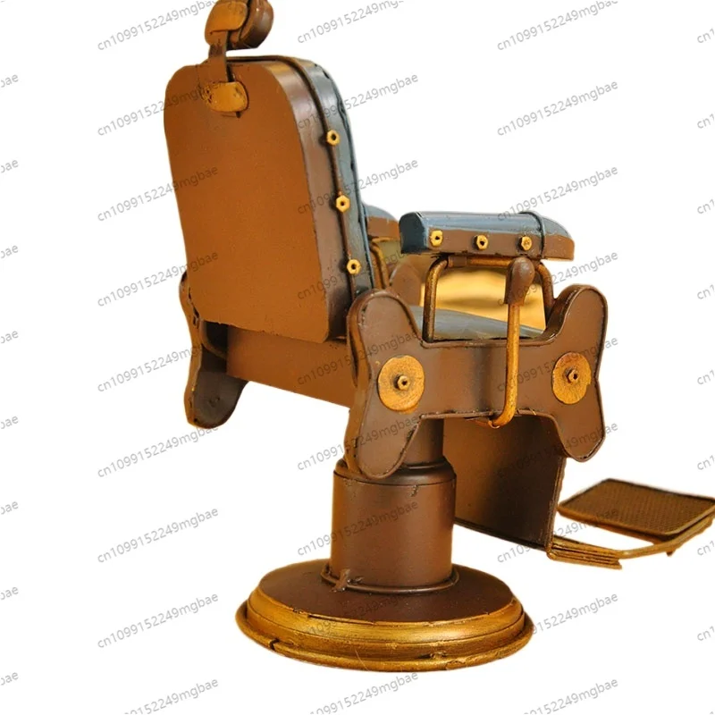 Bar Barber Shop Small Chair Desktop Niche Hair Salon Retro Bar Art Opening